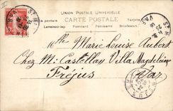 Postal Mujer la pequeña cocina