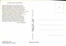 Postal los mejillones a la marinera