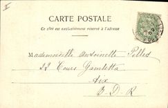 Vintage Postcard Fantaisie Woman I bring the hope