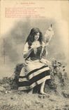 Vintage Postcard Fantasy Woman Joan of Arc