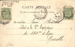 CPA Fantaisie Pitou a ses parents 