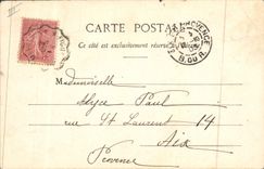 Vintage Postcard Fantasy Woman the family Durand with the theater