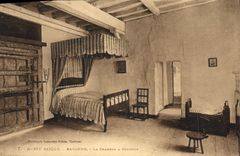 CPA Musee Basque Bayonne La chambre a coucher 