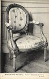 CPA Musee des Arts Decoratifs Fauteuil Louis XVI 