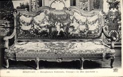 CPA Beauvais Manufacture Nationale Canape le Don Quichotte 