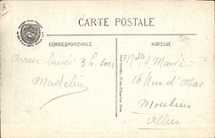 CPA Obseques du General Gallieni le char funebre vient se ranger pour le defile 