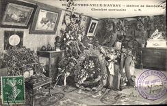 CPA Sevres Ville d'Avray Maison de Gambetta Chambre mortuaire 