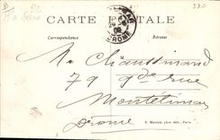 Postal Separación Ciudad de Avray Casa de Gambetta Depósito de cadáveres