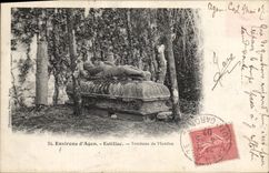 Vintage Postcard Surroundings of Agen Estillac Tomb of Montluc