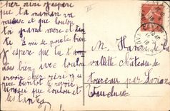 Postal Perro Cachorro Perros (dibujo tiene la mano)