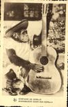 CPA Singe Serenade de gorille Guitare