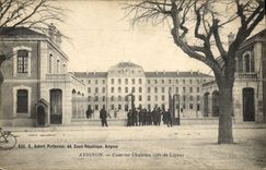Vintage Postcard Militaria Avignon Quarters Chabran 58eme line