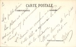 Vintage Postcard Militaria School of the bridge of Genius of Versailles