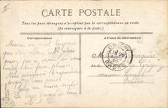 Vintage Postcard Militaria Avignon the place of the palate Exercise of the recruits