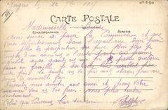 CPA Militaria Angers Lancement d'un pont de bateaux sur la Marne par le 6eme Genie