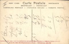 Vintage Postcard Militaria Paris Floods the great Rising of the Seine Help doors to the inhabitants by the sappers of the 1st genious Street Large Hairdresser