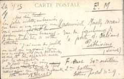 Postal Militaria en los cortada Soldados de ingenieros que suspenden sus trabajos para reponre tiene un ataque