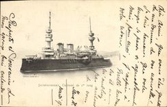 Vintage Postcard Bateau Jaureguiberry Armours 1st rank
