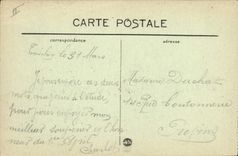 Vintage Postcard Boat Jean Bart Dreadnought 1st rank