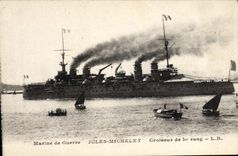 CPA Bateau Jules Michelet Croiseur de 1er rang