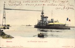 CPA Bateau Le Jemmapes dans le canal Bizerte