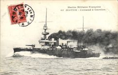 CPA Bateau Justice Cuirasse a tourelles