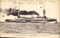 Vintage Postcard Jaureguiberry Boat of the 3rd squadron