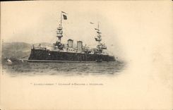CPA Bateau Jaureguiberry Cuirasse d'escadre a tourelles