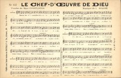 Vintage Postcard the masterpiece of God Marc Constantine Abadie