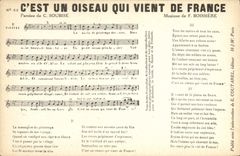 CPA C'est un oiseau qui vient de France Soubise Boissiere