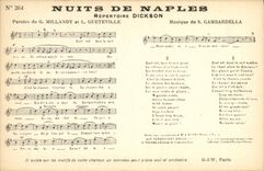 Vintage Postcard Nights of Naples Dickson Millandy Gueteville Gambardella