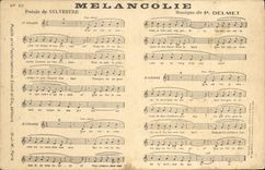 CPA Melancolie Sylvestre Delmet