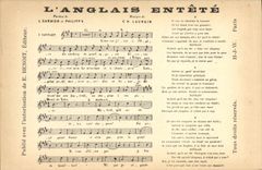 CPA L'anglais entete Garnier Philipps Laurain