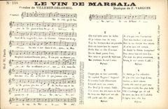 Vintage Postcard wine of Marsale Villemer-Delormel Vargues