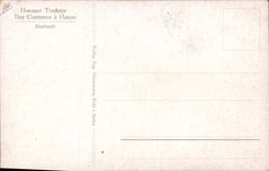 Vintage Postcard Folklore Alsace Marriage