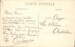 Vintage Postcard Folklore Alsace Strasbourg Lion the lion howls