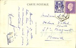 Vintage Postcard Alsace Folklore a baptism in a village of Alsace