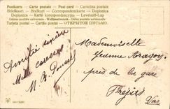 Vintage Postcard Fantasy Flowers Heart Clover