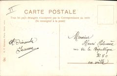 Vintage Postcard Fantasy Flowers Balloon Zeppelin Dirigeale Doves