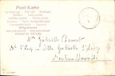 Vintage Postcard Fantaisie Flowers Lily of the valley Horseshoe