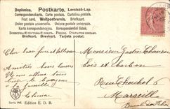 Vintage Postcard Fantaisie Flowers Easter Oeuf Gilds