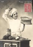CPA Cuisine Enfant Premier chef d'oeuvre 