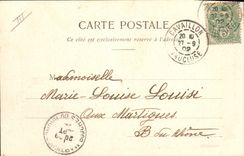 Vintage Postcard Fantasy Child Horoscope the 4 servants Knave of spades Charts