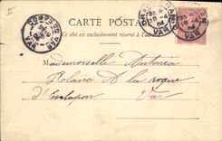 Vintage Postcard Fantasy Woman Prayer of an young girl