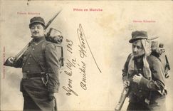 Vintage Postcard Fantaisie Pitou goes Militaria from there
