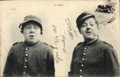 CPA Fantaisie Le kepi Militaria 