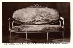 CPA Musee du Louvre Canape Tapisserie de Beauvais d'apres Boucher et Oudry 