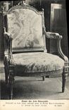 CPA Musee des Arts decoratifs Fauteuil en bois dore execute pour la Reine Marie Antoinette 