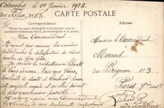 Postal Castillo del Malmaison 1.o Trono de Napoleón