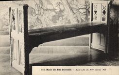 CPA Musee des Arts decoratifs Banc 